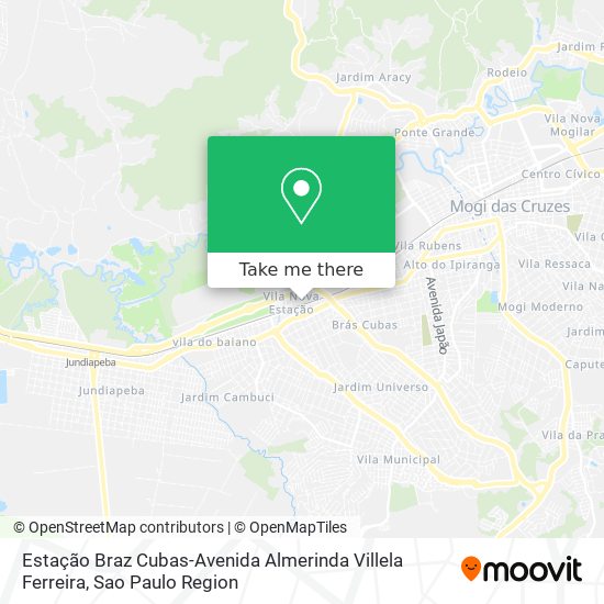 Estação Braz Cubas-Avenida Almerinda Villela Ferreira map