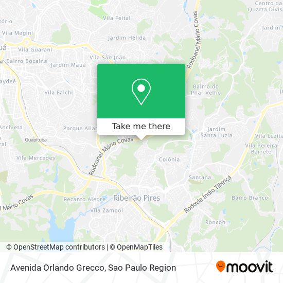 Mapa Avenida Orlando Grecco