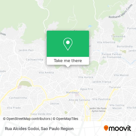 Mapa Rua Alcides Godoi