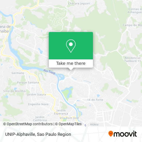 UNIP-Alphaville map