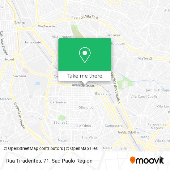 Rua Tiradentes, 71 map
