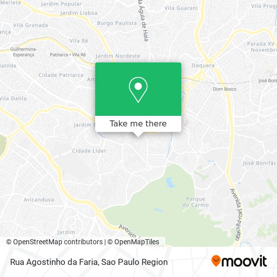 Rua Agostinho da Faria map