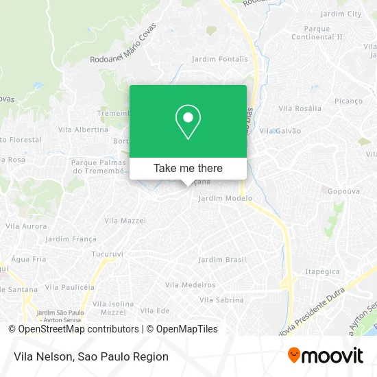 Vila Nelson map