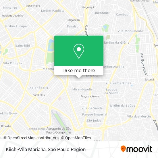 Mapa Kiichi-Vila Mariana