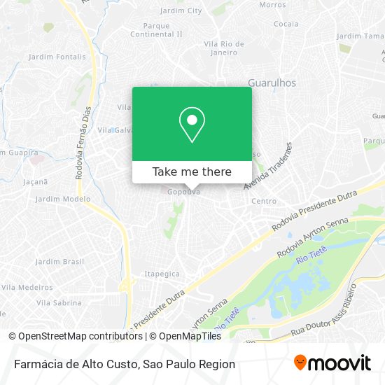 Farmácia de Alto Custo map