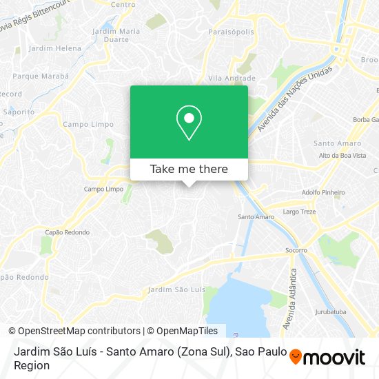 Jardim São Luís - Santo Amaro (Zona Sul) map