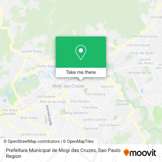 Prefeitura Municipal de Mogi das Cruzes map