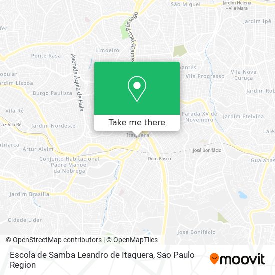 Mapa Escola de Samba Leandro de Itaquera