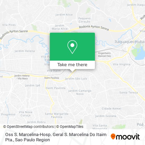 Mapa Oss S. Marcelina-Hosp. Geral S. Marcelina Do Itaim Pta.