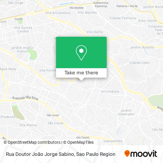 Mapa Rua Doutor João Jorge Sabino