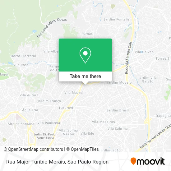 Rua Major Turíbio Morais map