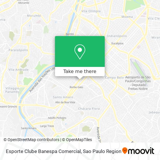 Esporte Clube Banespa Comercial map