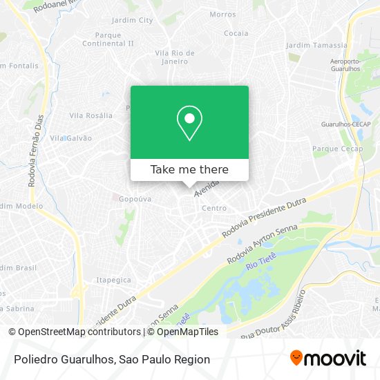 Poliedro Guarulhos map