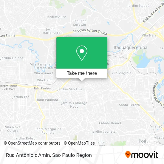 Rua Antônio d'Amin map