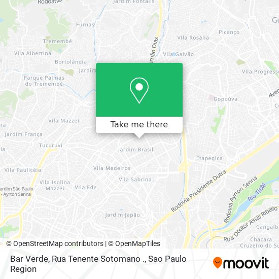 Bar Verde, Rua Tenente Sotomano . map