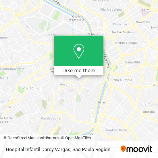 Hospital Infantil Darcy Vargas map