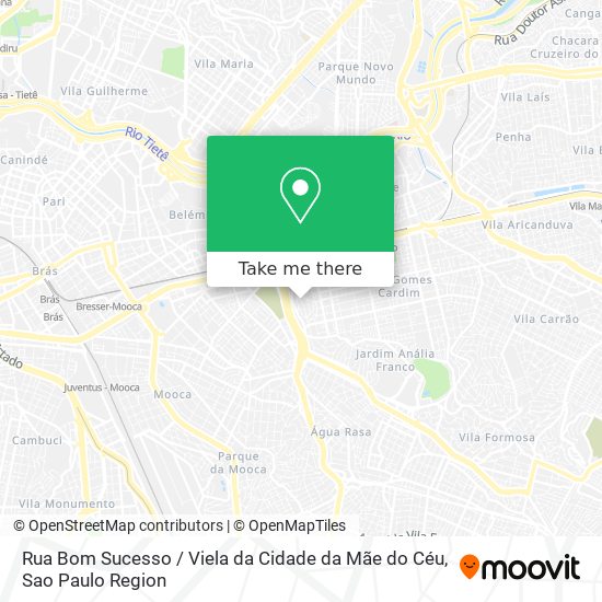 Rua Bom Sucesso / Viela da Cidade da Mãe do Céu map