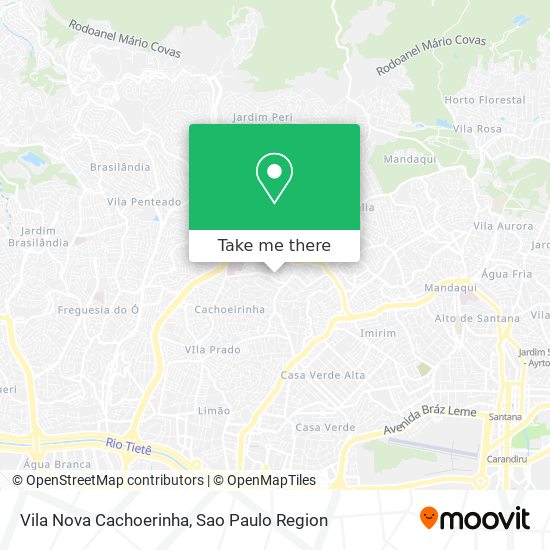 Vila Nova Cachoerinha map