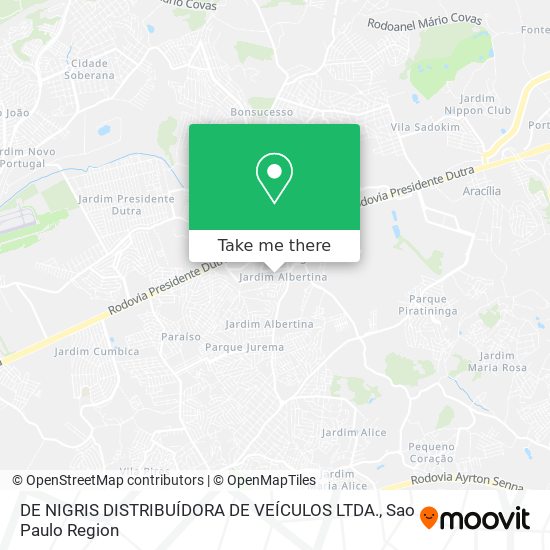 DE NIGRIS DISTRIBUÍDORA DE VEÍCULOS LTDA. map