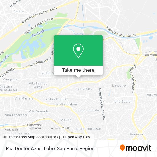 Mapa Rua Doutor Azael Lobo