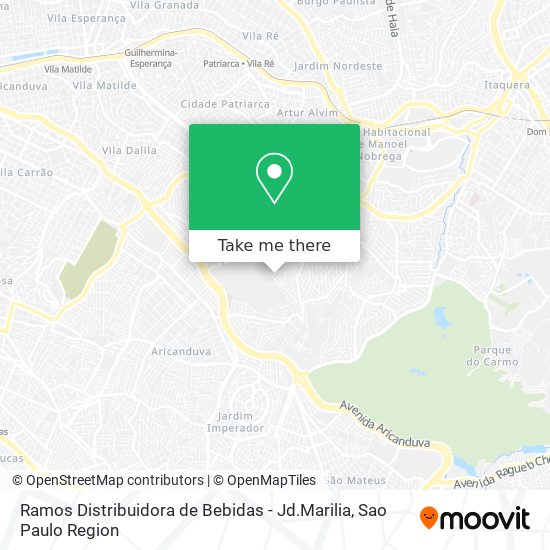 Ramos Distribuidora de Bebidas - Jd.Marilia map