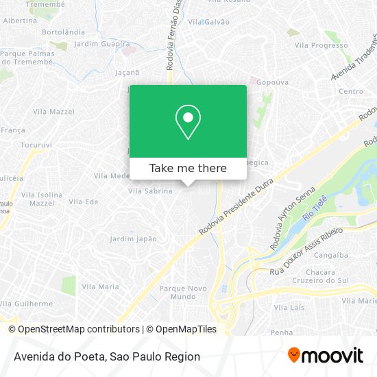 Avenida do Poeta map