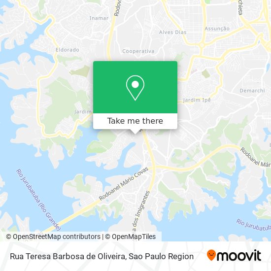 Mapa Rua Teresa Barbosa de Oliveira