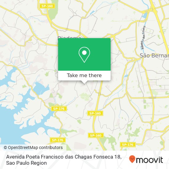 Mapa Avenida Poeta Francisco das Chagas Fonseca 18