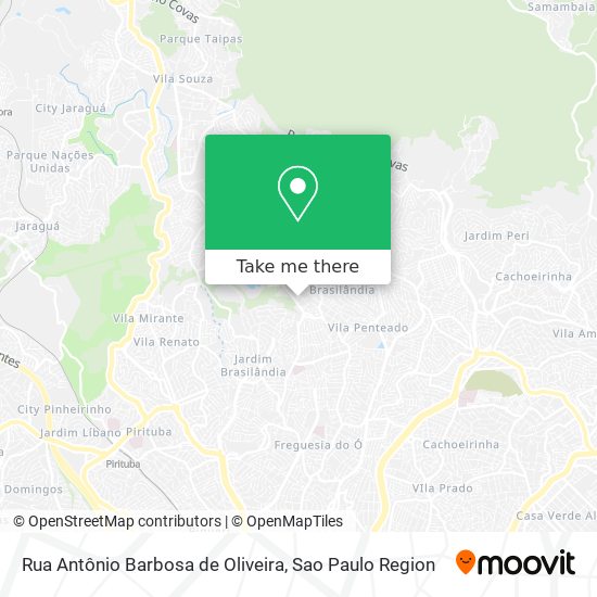 Rua Antônio Barbosa de Oliveira map