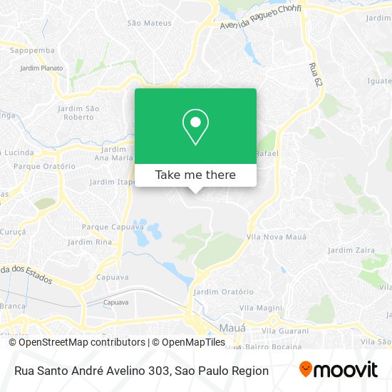 Rua Santo André Avelino 303 map