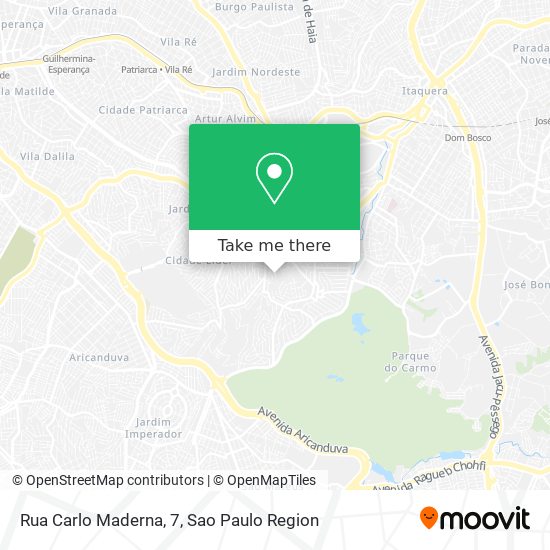 Mapa Rua Carlo Maderna, 7