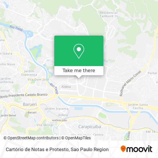 Cartório de Notas e Protesto map