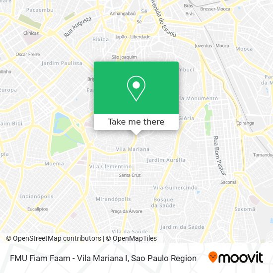 FMU Fiam Faam - Vila Mariana I map