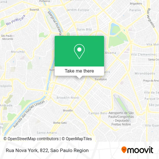 Rua Nova York, 822 map