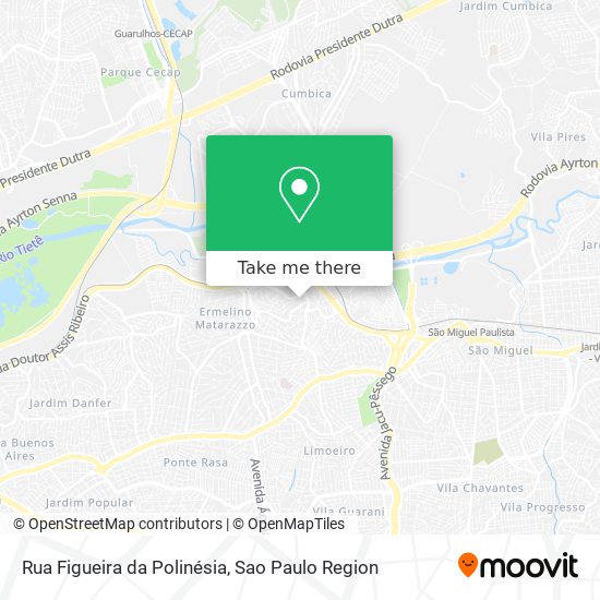 Rua Figueira da Polinésia map