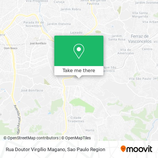 Mapa Rua Doutor Virgílio Magano