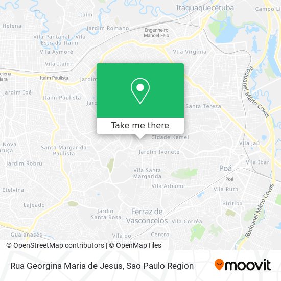 Rua Georgina Maria de Jesus map