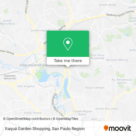 Itaquá Garden Shopping map