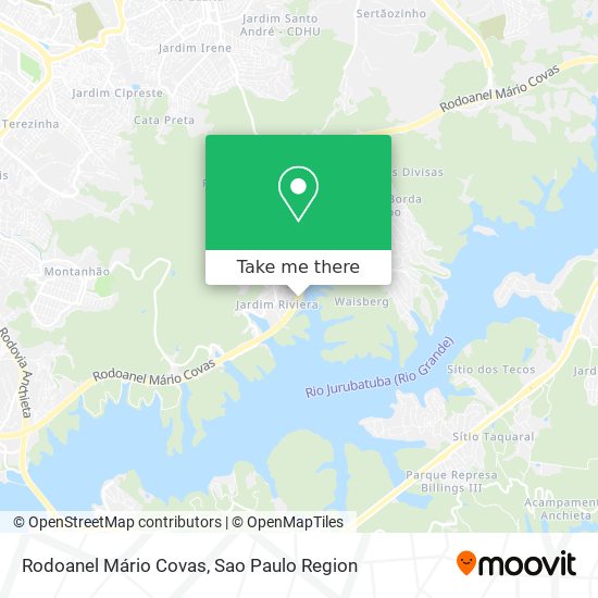 Rodoanel Mário Covas map
