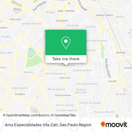 Ama Especialidades Vila Zatt map