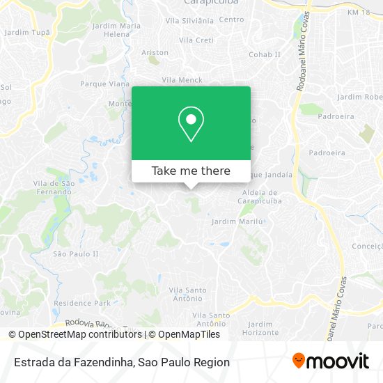 Estrada da Fazendinha map
