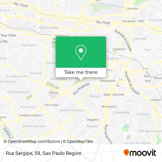 Rua Sergipe, 58 map