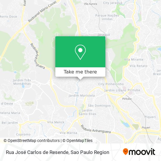 Rua José Carlos de Resende map