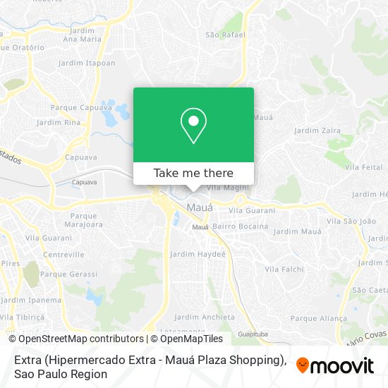 Extra (Hipermercado Extra - Mauá Plaza Shopping) map