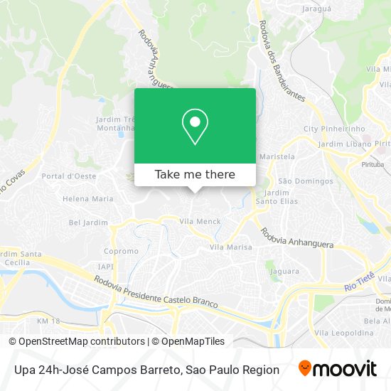 Upa 24h-José Campos Barreto map