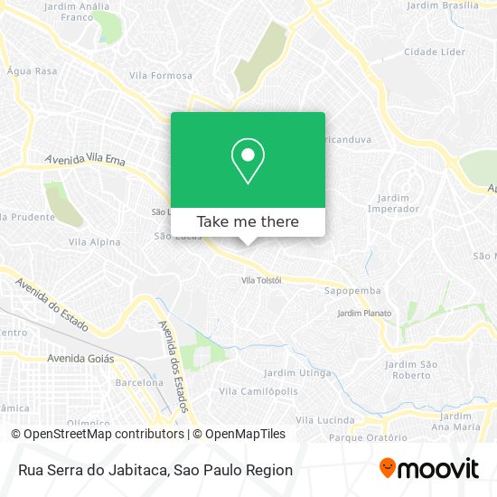 Rua Serra do Jabitaca map