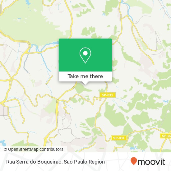Mapa Rua Serra do Boqueirao