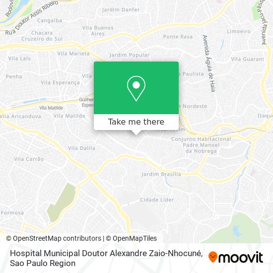 Mapa Hospital Municipal Doutor Alexandre Zaio-Nhocuné