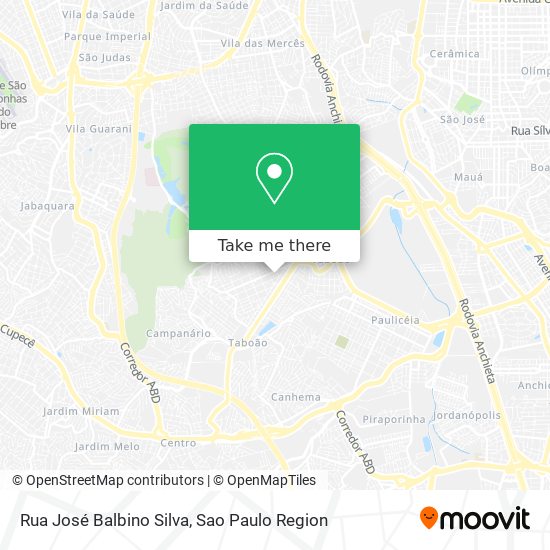 Rua José Balbino Silva map