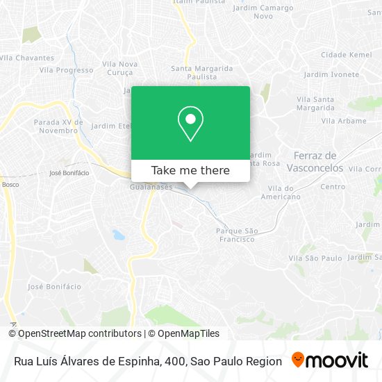 Rua Luís Álvares de Espinha, 400 map